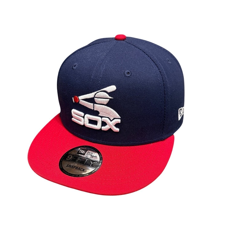 Chicago White Sox New Era 9FIFTY Snapback Hat Men's OSFM Navy Red MLB New